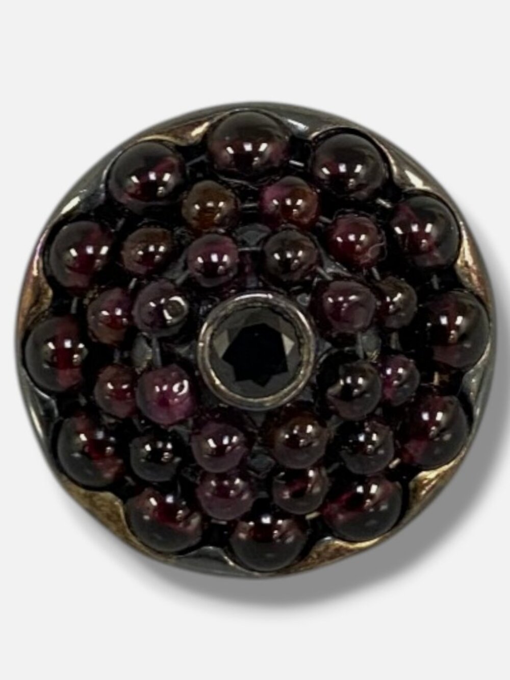 Bottega Veneta Women's 925 Sterling Silver Garnet Ring Size 9 / US 5